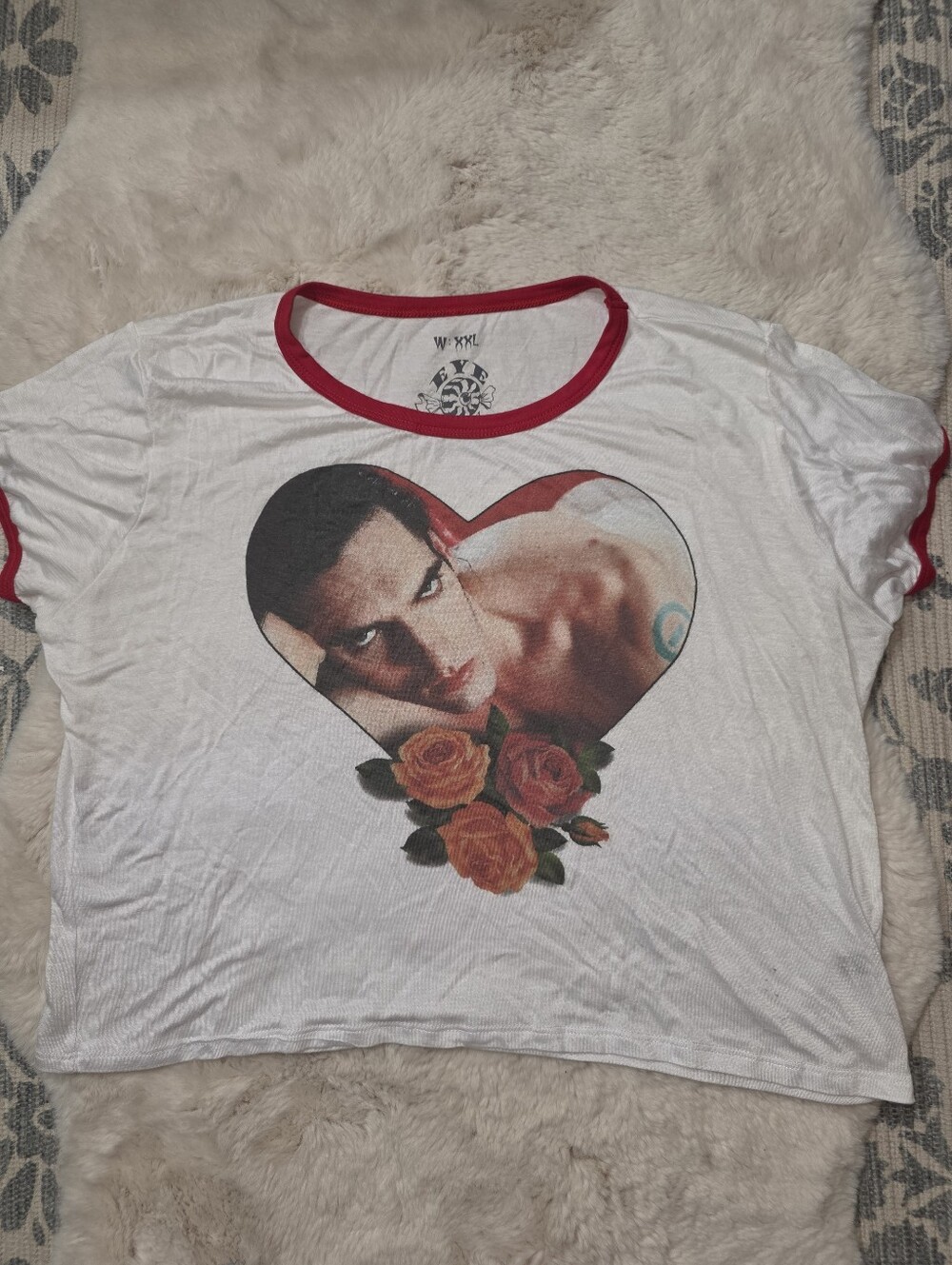 Veras Eye Candy Peter Steele Type O Negative Cropped T Shirt XXL READ